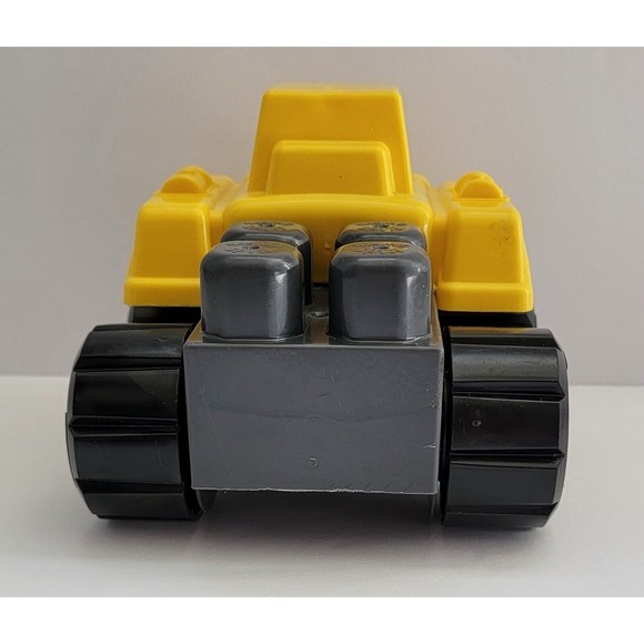 Tonka Amloid Kids At Work Yellow Gray Black Plastic Construction Tractor Vehicle - Picture 3 of 6